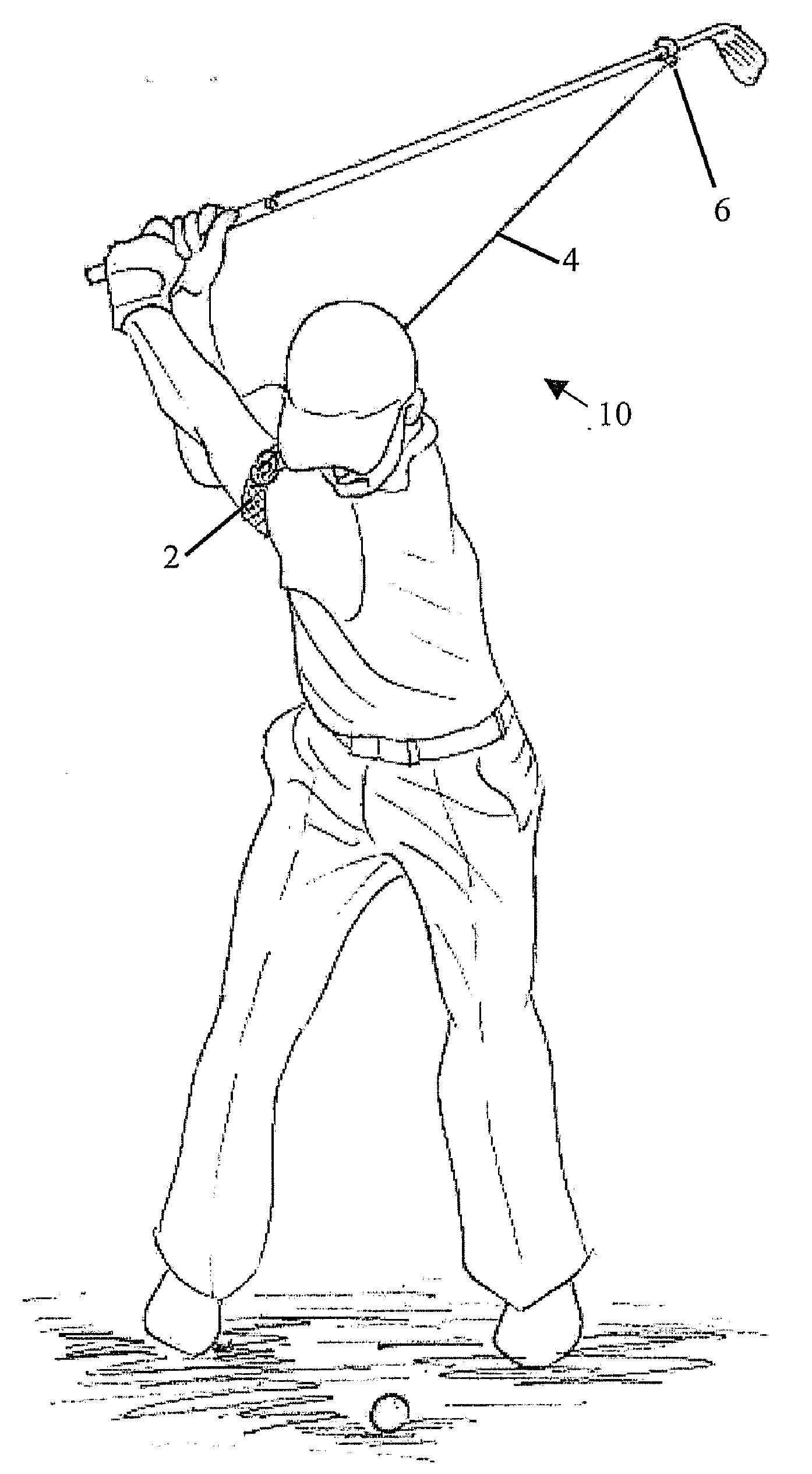 Yet Another Swing Training Device Invention An Armband